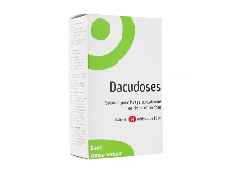 Dacudoses solution pour lavage ophtalmologique - 24 doses