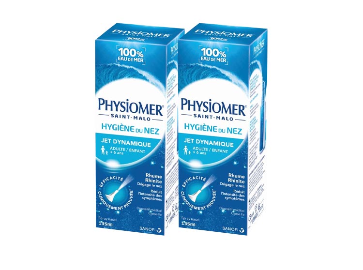 Physiomer Hygiène du nez Jet dynamique - 2x135ml