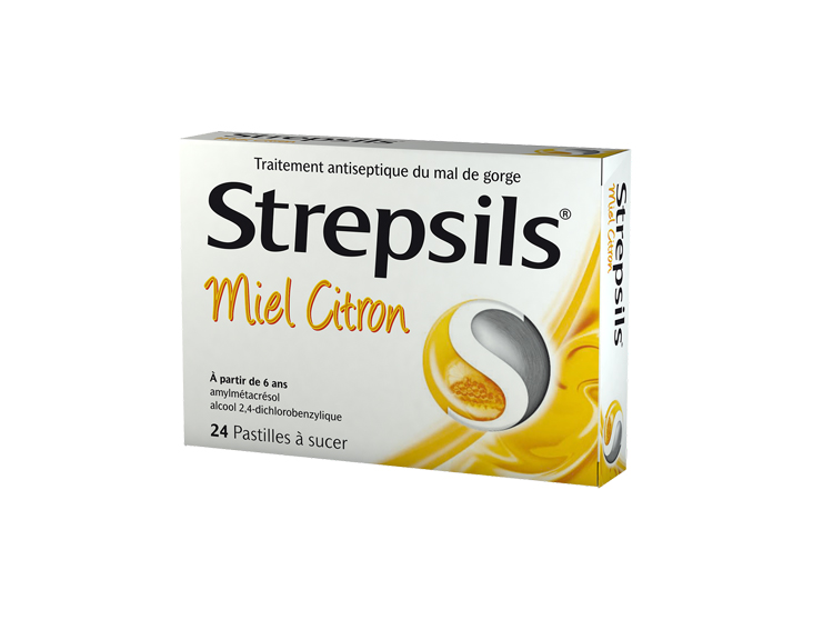 Strepsils Miel Citron  - 24 Pastilles