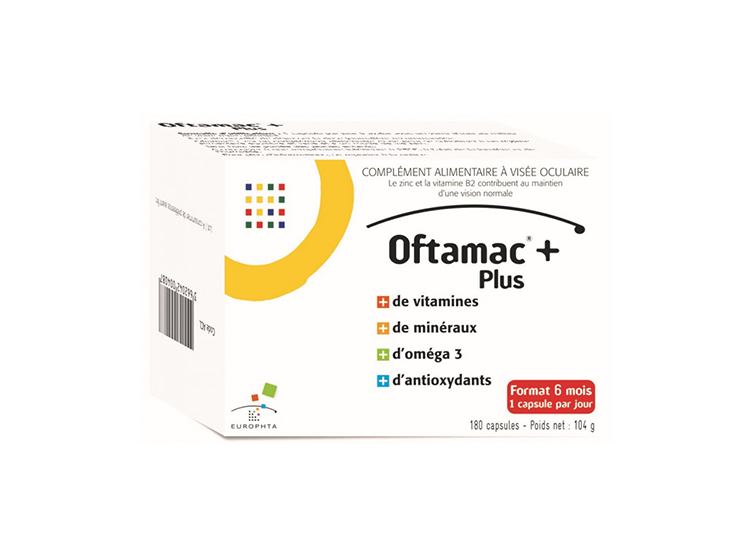 Oftamac+ pack 6 mois - 180 capsules
