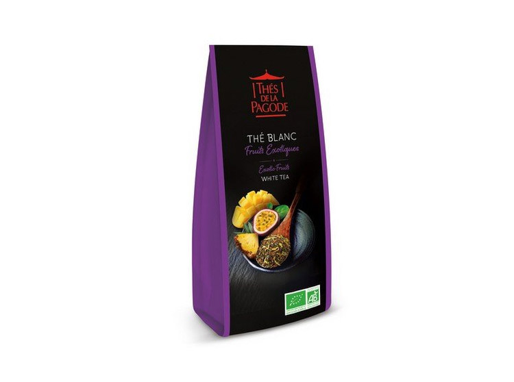 Thés de la Pagode thé blanc fruits exotiques BIO - 100g