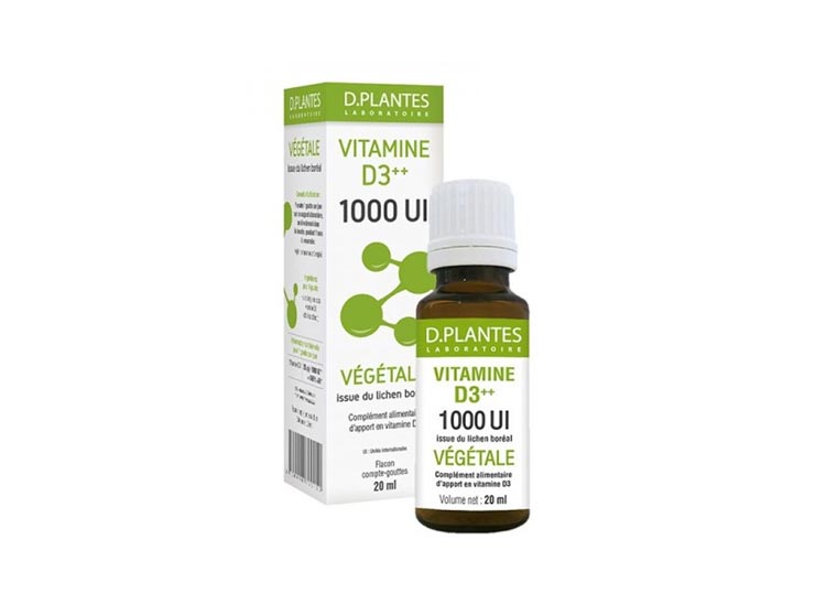 D.Plantes Vitamine D3++ végétale 1000 UI - 20ml