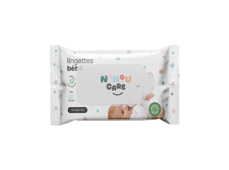 Nanoucare Lingettes Nettoyantes Bébé - 70 lingettes - Pharmacie en ligne