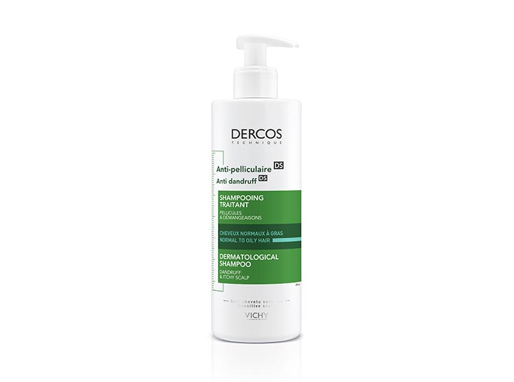 Dercos Technique Antipelliculaire DS Shampooing traitant pellicules & démangeaisons cheveux normaux à gras  - 390ml