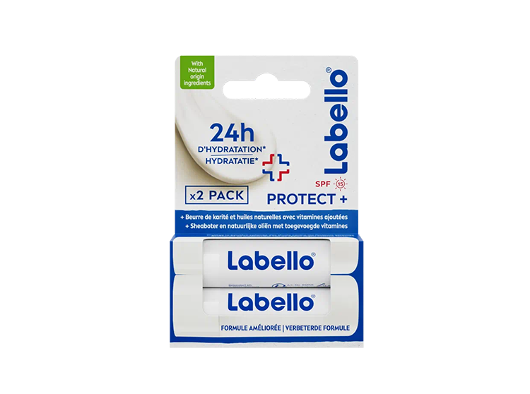 Labello Protect + duo Sticks lèvres hydratant - 10g
