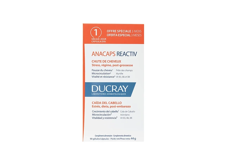 Ducray Anacaps REACTIV  - 90 gélules
