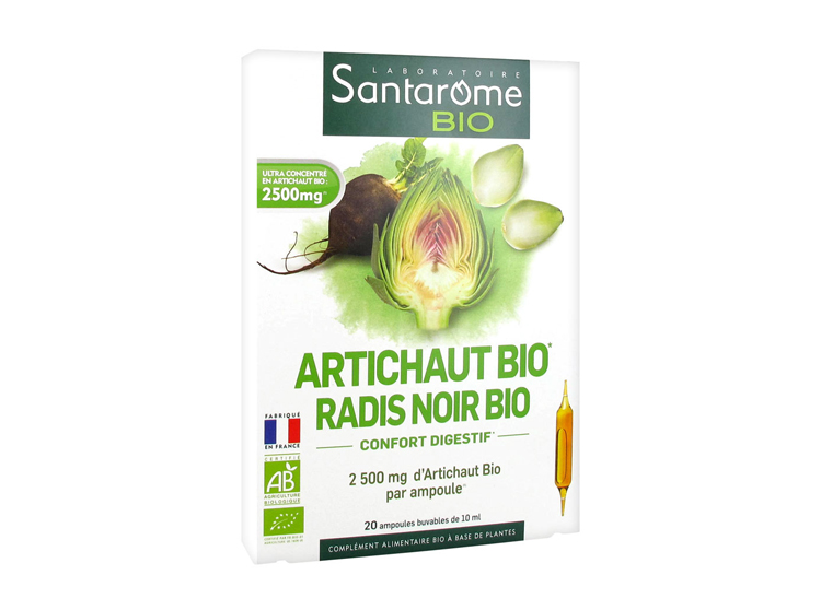 Santarome artichaut et radis noir bio - 20 ampoules