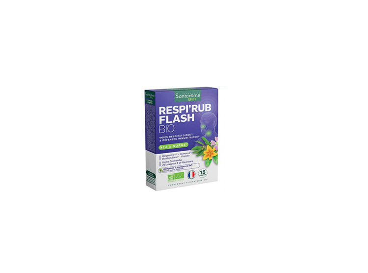 Santarome Bio Respi'Rub Flash BIO - 15 comprimés