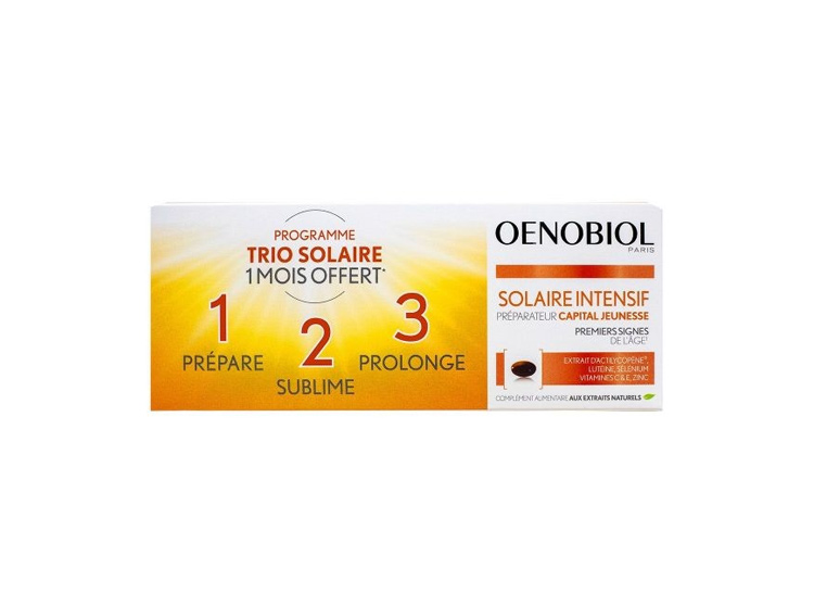 Oenobiol Solaire intensif préparateur capital jeunesse - 3x30 capsules