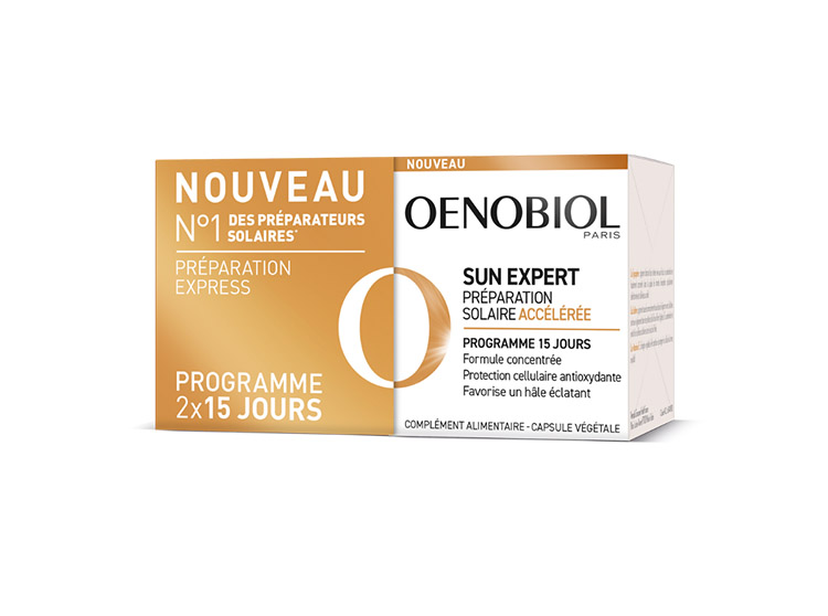Oenobiol Sun expert Préparation solaire accélérée - 2x15 capsules