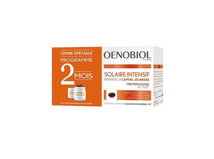 Oenobiol Solaire intensif capital jeunesse - 2x30 capsules