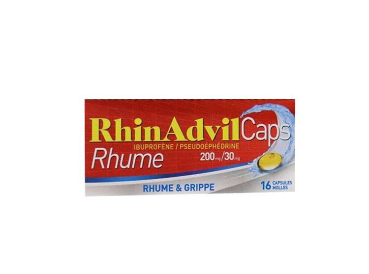 RhinAdvil Caps Rhume - x16 capsules molles