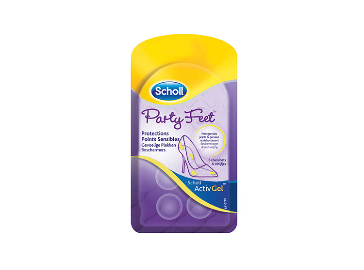 Scholl Party feet protection points sensibles - 6 coussinets