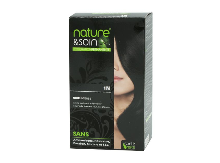 Santé Verte nature & soin coloration permanente - Noir intense 1N