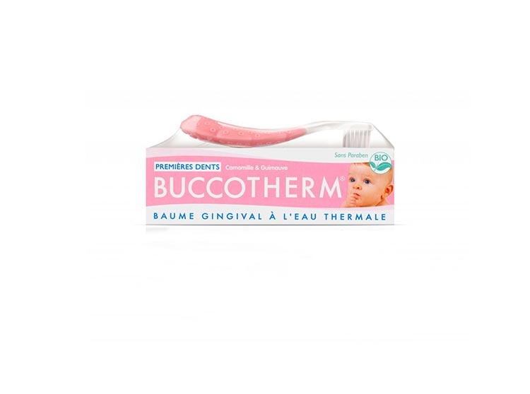 Buccotherm Kit premières dents 0-2 ans Baume gingival et brosse à dents BIO - 50ml