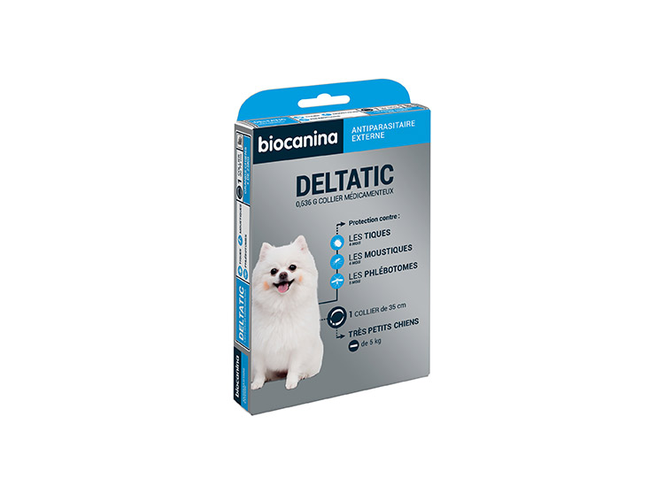 Biocanina Deltatic Collier antiparasitaire Très petits chiens - 1 collier