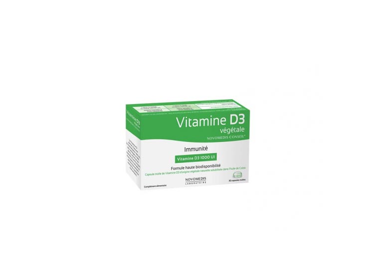 Novomedis Vitamine D3 Végétale - 30 capsules
