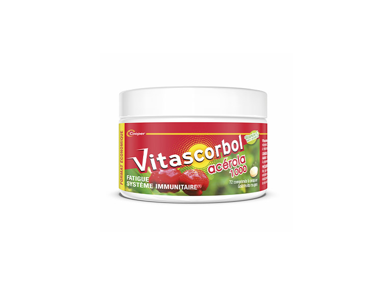 Vitascorbol Acérola 1000 - 72 comprimés à croquer