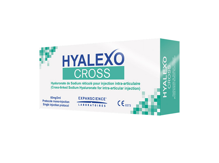 Hyalexo Cross 60mg Seringue préremplie d'acide hyaluronique - 1 seringue de 3ml