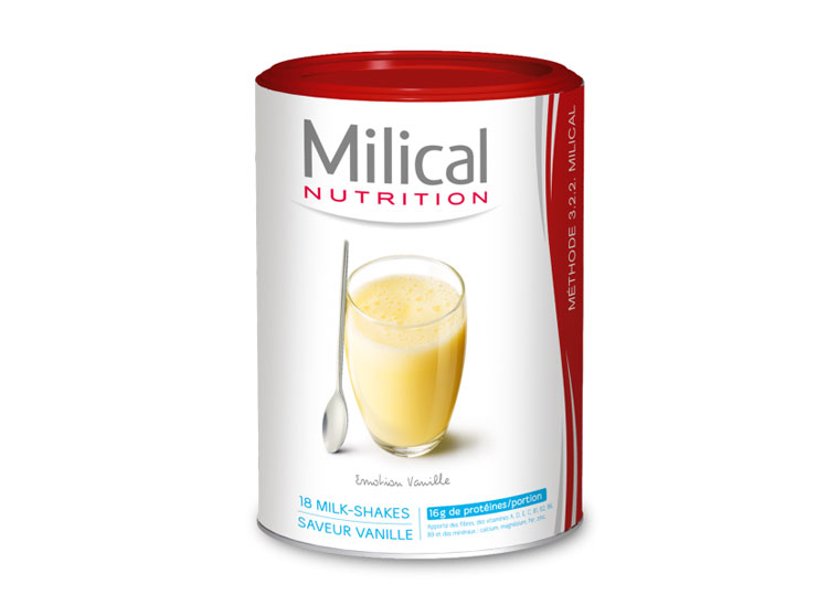Milical Milk-shake Hyperprotéiné Vanille - 18 boissons