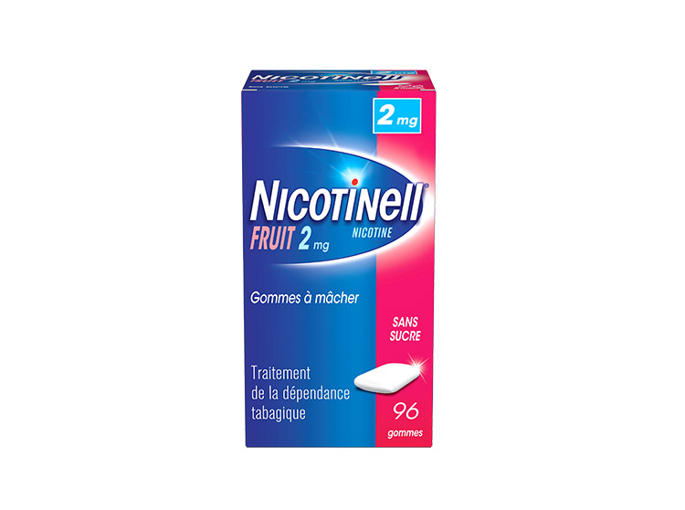 Nicotinell Gomme Fruit 2mg - 96 gommes à mâcher