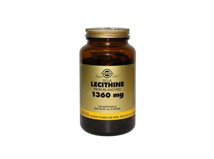 Solgar Lécithine 1360mg Non-Blanchie - 100 Softgels