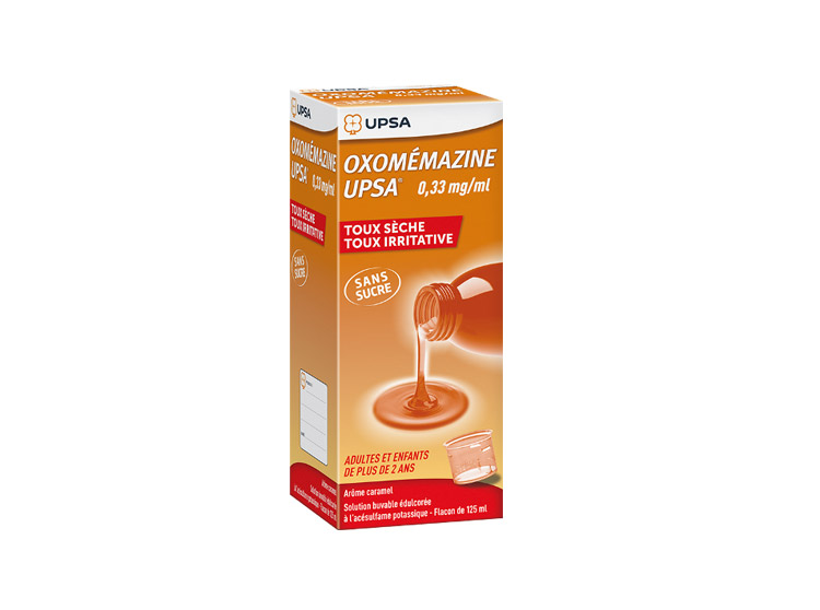 UPSA Oxomémazine 0,33mg/ml Sans sucre - 125ml