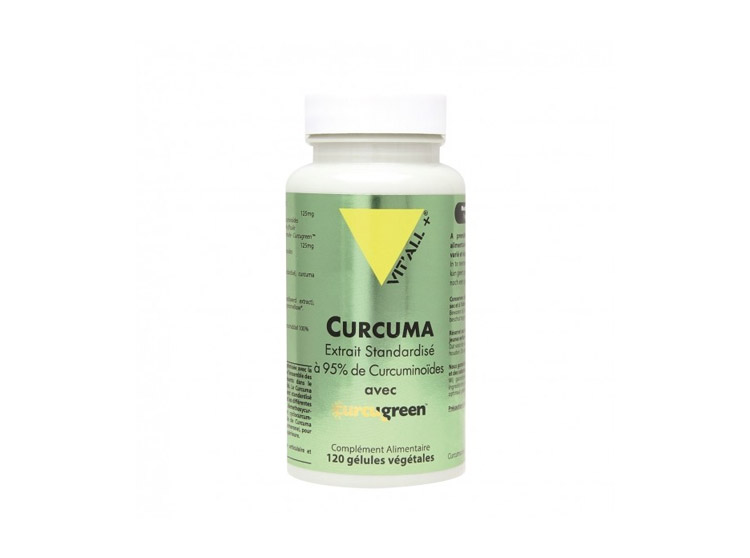 Vit'all+ Curcuma 250mg Extrait Standardisé - 120 gélules végétales