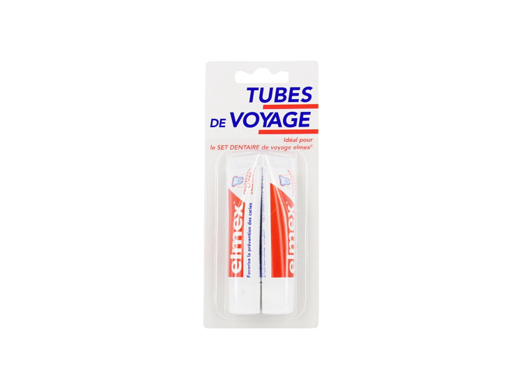 Elmex Dentifrice protection caries tubes de voyage - 2x12ml