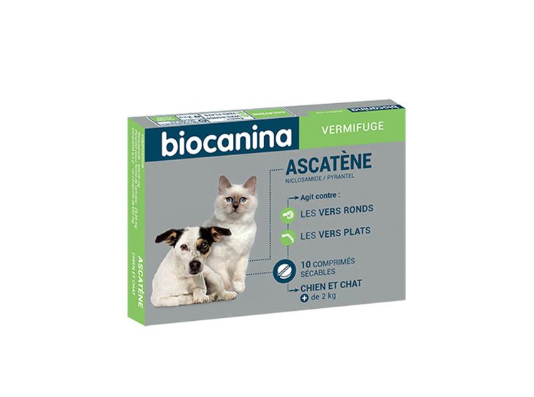 Biocanina Ascatène Vermifuge - 10 comprimés