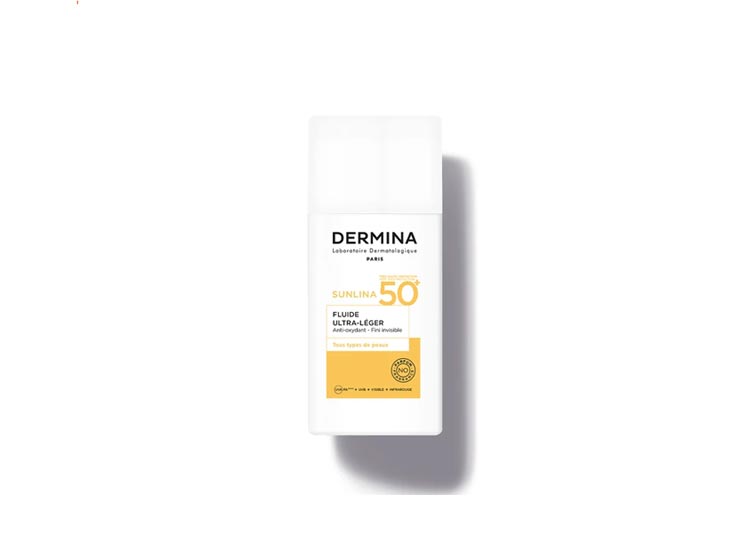 Dermina Sunlina Fluide Ultra-léger SPF50+ - 50ml