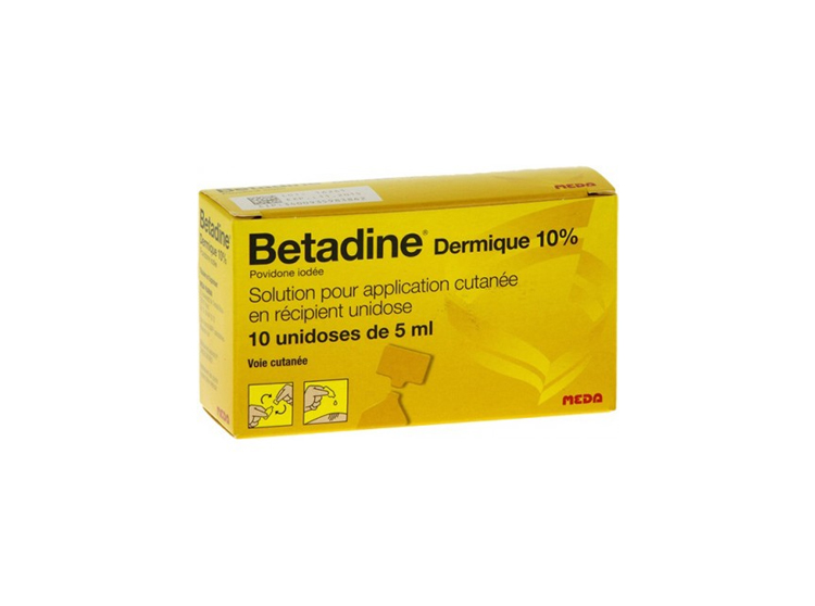 Betadine Dermique 10%  - 10 récipients unidose