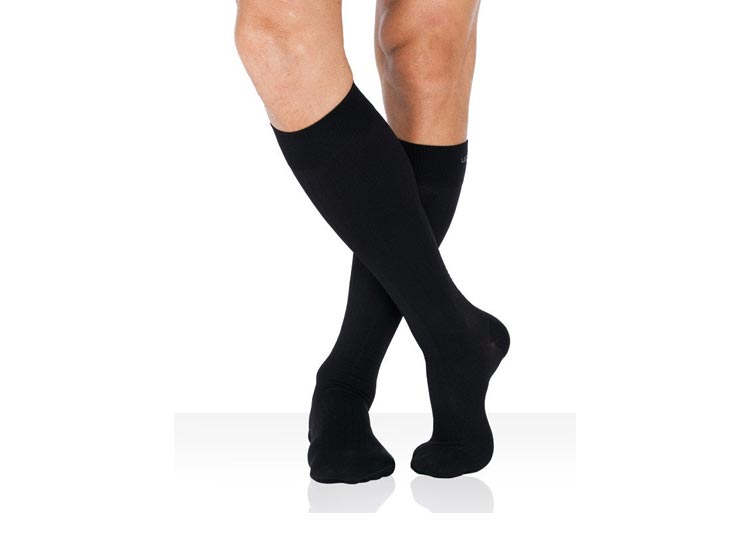 Legger Surfine Chaussettes de compression pieds fermés Classe 2 Noir fresh+ - Taille 1 normal