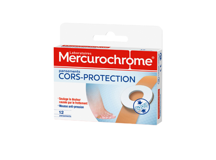 Mercurochrome Pansements cors-protection - 12 pansements