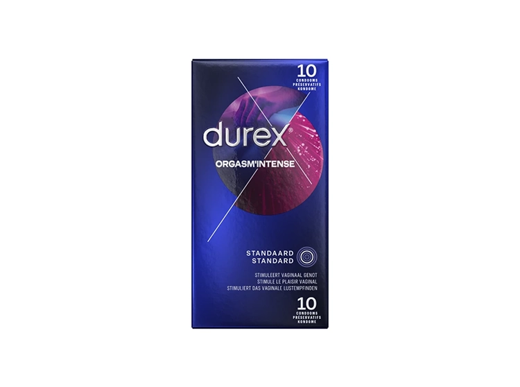 Durex Orgasm'Intense - 10 préservatifs