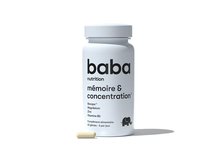 Baba Nutrition Mémoire & Concentration - 60 gélules