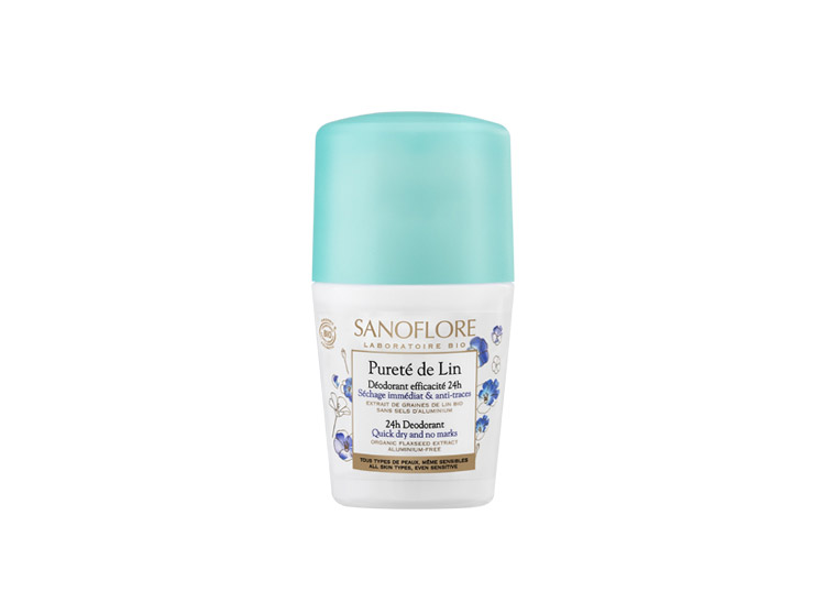 Sanoflore pureté de lin déodorant efficacité 24h BIO - 50ml