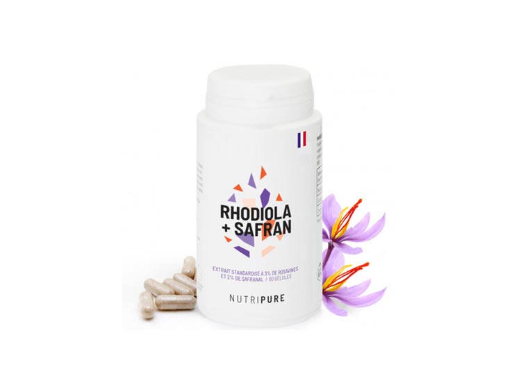 Nutripure Rhodiola Rosea + Safran - 60 gélules