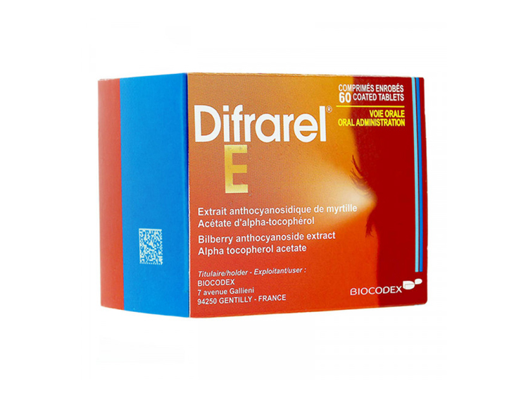 Difrarel E - 60 comprimés enrobés