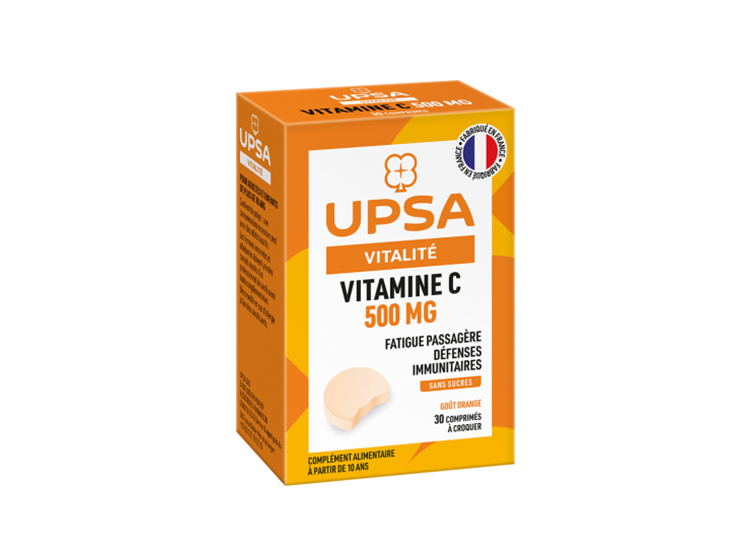 Vitamine C 500 mg -2 tubes x 15 comprimés à croquer