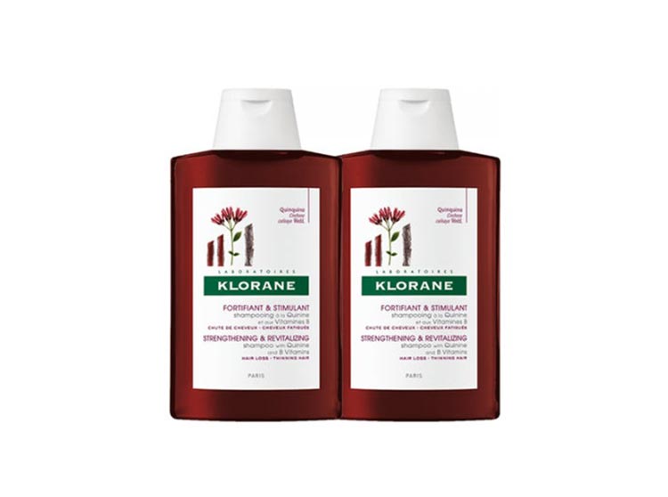 Klorane shampooing quinine et Edelweiss - 2x400ml