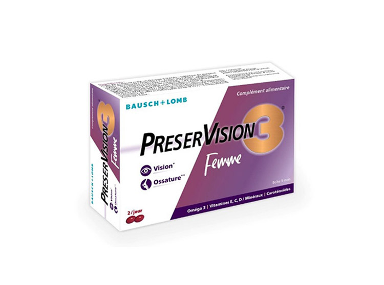 Bausch & Lomb PreserVision3 Femme - 60 capsules