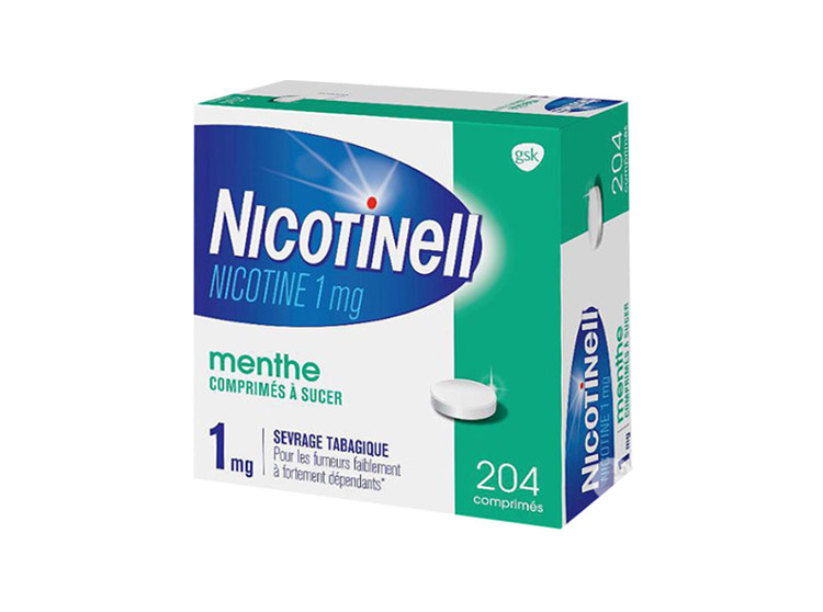 Nicotinell 1mg Menthe - 204 comprimés à sucer