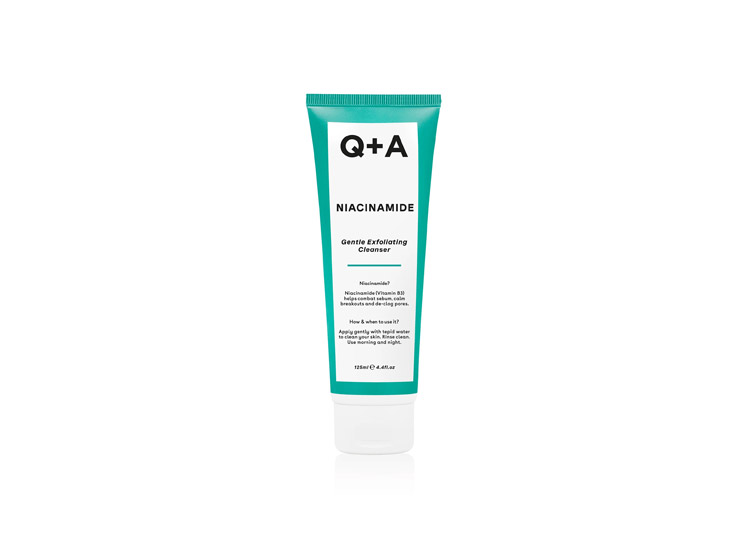 Q+A Skincare Niacinamide Gentle Exfolianting Cleanser - 125ml