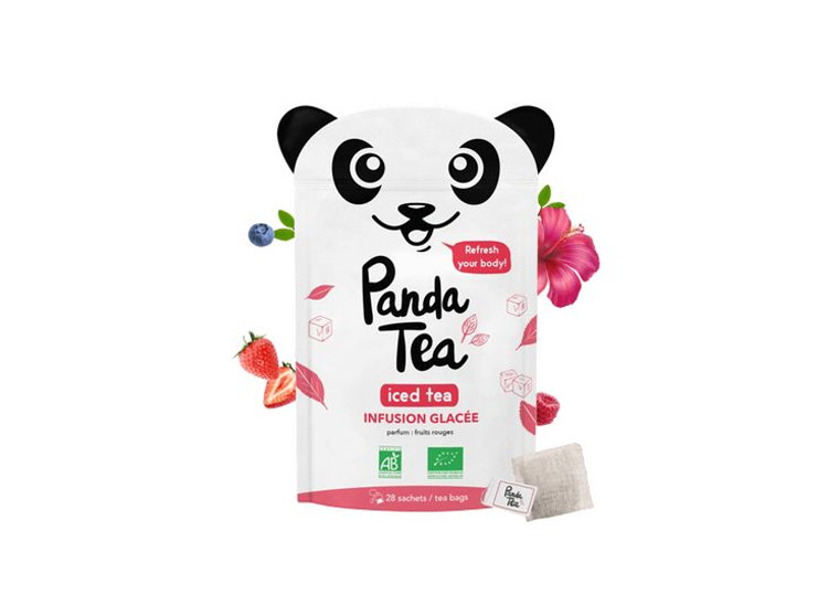 Panda Tea Iced Tea Detox Fruits Rouge BIO - 4 sachets