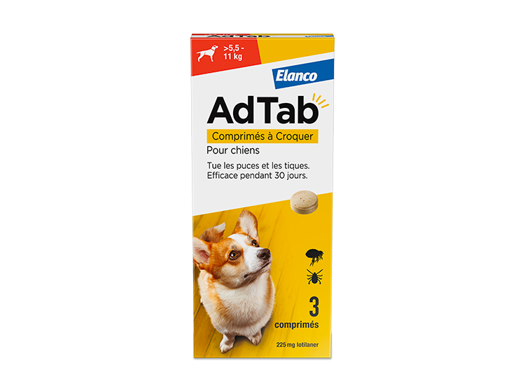 AdTab 225 mg - 3 comprimés à croquer