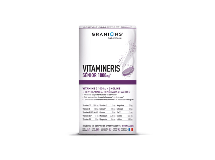 Granions Vitamineris Senior 1000mg - 30 comprimés effervescents ...