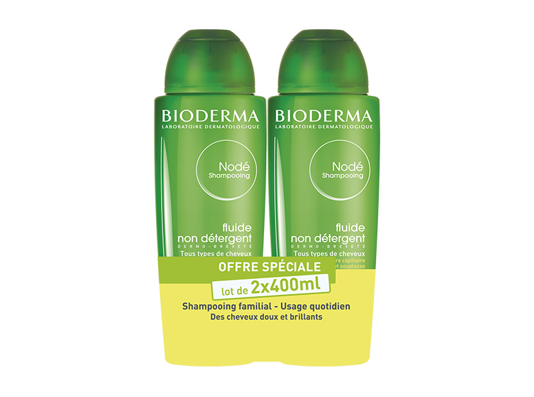 Bioderma Nodé shampooing fluide non détergent -2x400ml