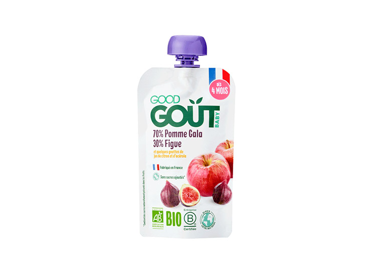 Good Goût Gourde de Fruits BIO Pomme Figue - 120g