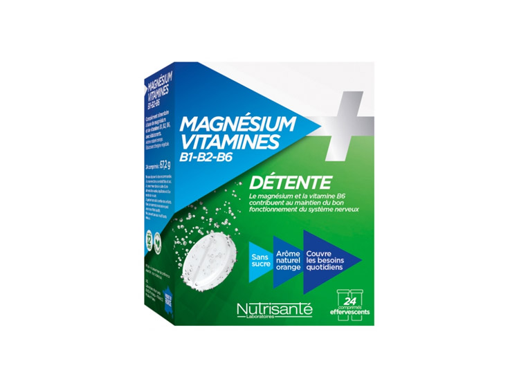 Nutrisanté Magnesium + Vitamines - 24 Comprimés